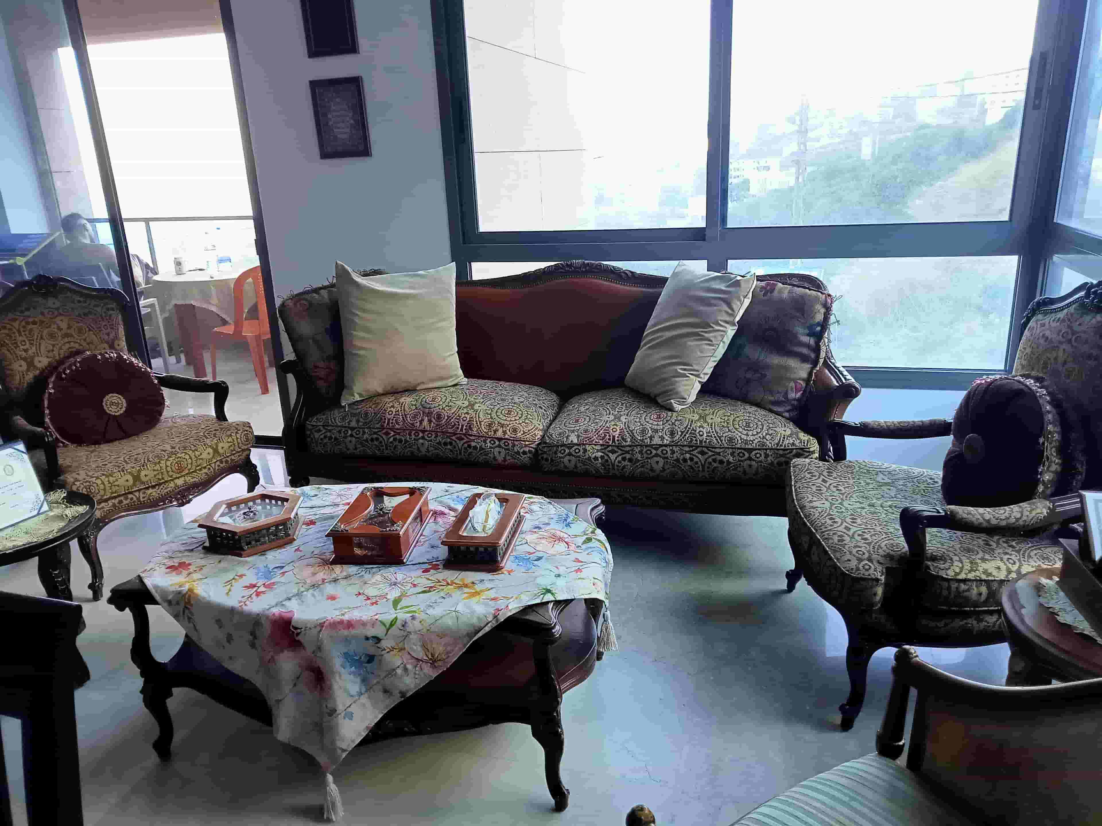 صالون ستيل جلد اصلي